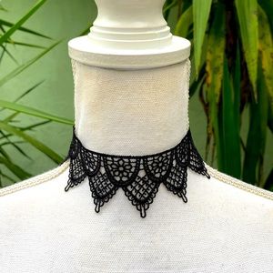 Black Lace Necklace Choker